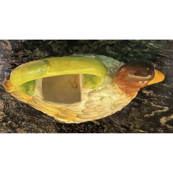 Italian Duck-Shaped Ceramic Teapot Hand-Painted Created for Neiman Marcus - Picture 6 of 9